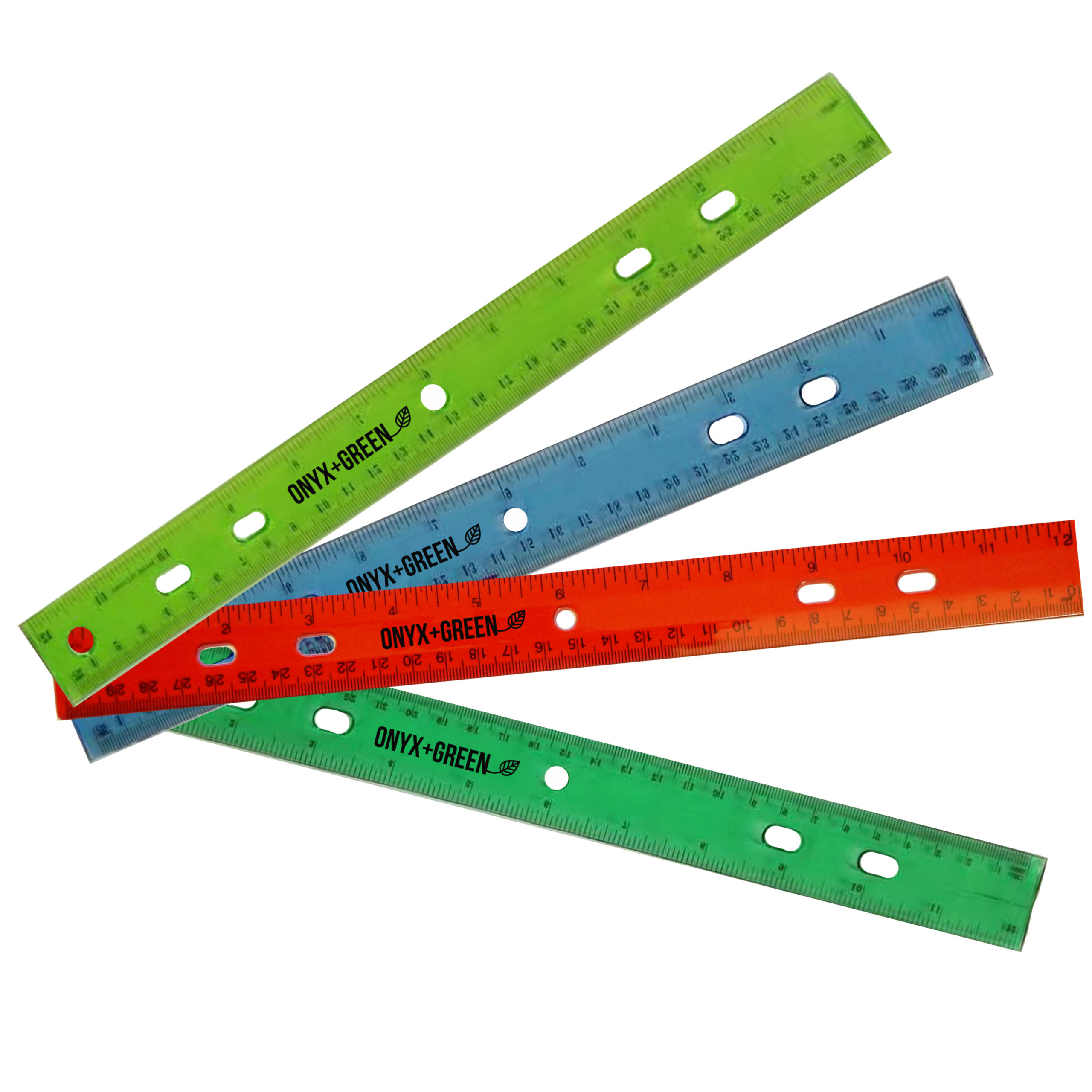 Recycled Plastic Ruler – ONYX and Green