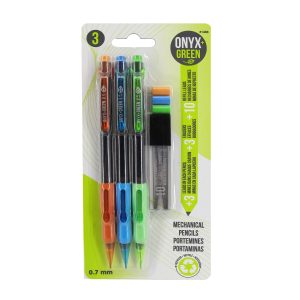 Recycled Plastic Pencils + 3 erasers